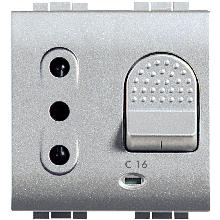 LIGHT TECH-PR.2P+T 10A C/INT.MGN 1P+N 16A 3KA - BTICINO NT4311/16 - BTICINO NT4311/16 product photo