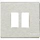 MAGIC - PLACCA 2P SCATOLA TONDA ALLUMINIO - BTICINO 500/2/AL - BTICINO 500/2/AL product photo Photo 01 2XS