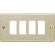 MAGIC - PLACCA CON VITI A 4 POSTI OXIDAL - BTICINO 504/4 - BTICINO 504/4 product photo Photo 01 2XS