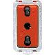 MAGIC PRESA BIPASSO 2P+T 10/16 ROSSA - BTICINO 5180R product photo Photo 01 2XS