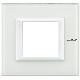 AXOLUTE - PLACCA 2P VETRO BIANCO - BTICINO HA4802VBB - BTICINO HA4802VBB product photo Photo 01 2XS