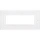 AXOLUTE PLACCA 6P VETRO BIANCO - BTICINO HA4806VBB - BTICINO HA4806VBB product photo Photo 01 2XS