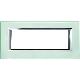 AXOLUTE - PLACCA 6P VETRO KRISTALL - BTICINO HA4806VKA product photo Photo 01 2XS