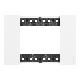 LIVING NOW PLACCA 3 POSTI BIANCO - BTICINO KA4803KW product photo Photo 01 2XS