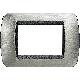 LIVING INTERNATIONAL PLACCA 3P ACCIAIO SPAZZOLATO L4803ACS - BTICINO L4803ACS product photo Photo 01 2XS
