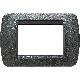LIVING INT - PLACCA 3P GRAFITE NERO - BTICINO L4803GFN product photo Photo 01 2XS