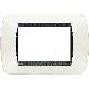 LIVING INTERNATIONAL PLACCA 3P PLASTICA BIANCO S. L4803PB - BTICINO L4803PB product photo Photo 01 2XS