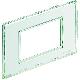 LIVING LIGHT PLACCA 3P PERSONALIZZABILE LND4803KR - BTICINO LND4803KR product photo Photo 01 2XS