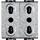 LIGHT TECH - PRESA DUPLEX BIPASSO 10/16A - BTICINO NT4180/2 product photo Photo 01 2XS