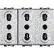 LIGHT TECH - PRESA TRIPLEX BIPASSO 10/16A - BTICINO NT4180/3 - BTICINO NT4180/3 product photo Photo 01 2XS