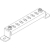 TRAVERSA PER FISSAGGIO CAVI SUL FRONTE IN QUADRI E ARMADI LDX400 - BTICINO 93300TRO product photo Photo 01 2XS