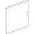 PORTA IN LAMIERA PER QUADRI DA PARETE E DA INCASSO SDX 515X550MM - BTICINO 94530LA product photo Photo 01 2XS