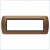 PLACCA LIVING INTERNATIONAL ORIGINALE CON CORINICE INTERNA NERA PLACCA 7 POSTI BLU METALLICO - BTICINO L4807BT product photo Photo 01 2XS
