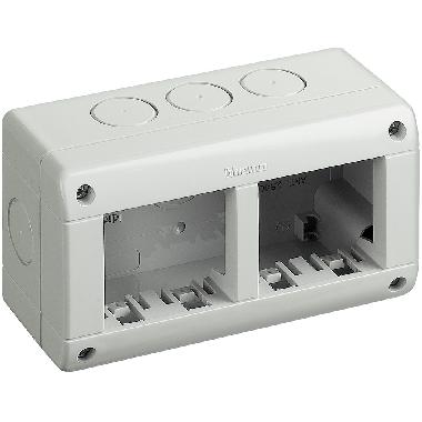 MAGIC/MATIX-CUSTODIA PARETE IP40 2+2 POSTI - BTICINO 25404/2 - BTICINO 25404/2 product photo Photo 01 3XL