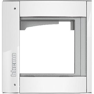 SUPPORTO 1 MODULO ALLUMINIO WHITE - BTICINO 350212 product photo Photo 01 3XL