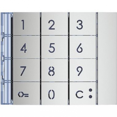 FRONTALE TASTIERA NUMERICA ALLUMINIO METAL - BTICINO 353001 product photo Photo 01 3XL