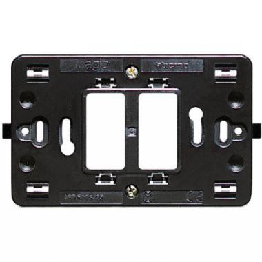 SUPPORTO LARGO 2 POSTO SCATOLA TONDA MAGIC - BTICINO 500S/23 product photo Photo 01 3XL