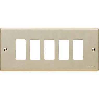 MAGIC - PLACCA CON VITI A 5 POSTI OXIDAL - BTICINO 505/5 product photo Photo 01 3XL