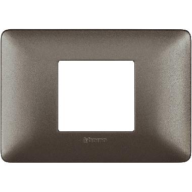 matix - placca 2 posti centrati iron - BTICINO AM4819MIR product photo Photo 01 3XL