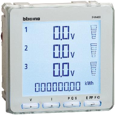 BTDIN - CENTRALE MISURA 96X96 EVO - BTICINO F4N400 - BTICINO F4N400 product photo Photo 01 3XL