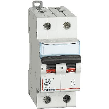 BTDIN100 - INTERRUTTORE MAGNETOTERMICO 2P CURVA C 16A 10KA - BTICINO FH82C16 product photo Photo 01 3XL