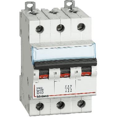 BTDIN60 - MAGNETOT 3P CURVA D 40A 6KA - BTICINO FN83D40 - BTICINO FN83D40 product photo Photo 01 3XL