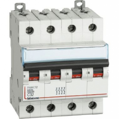 INTERRUTTORE MAGNETOTERMICO 4P CURVA C 32A 6KA BTDIN60 - BTICINO FN84C32 product photo Photo 01 3XL