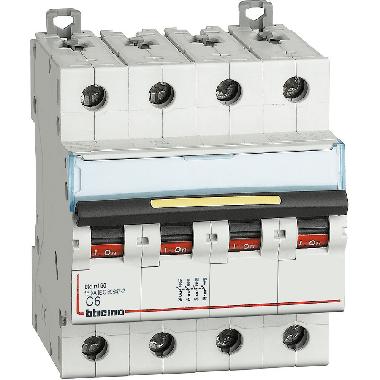 BTDIN - MAGNETOT 4P CURVA C 6A 16KA - BTICINO FT84C6 - BTICINO FT84C6 product photo Photo 01 3XL
