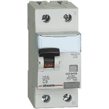 BTDIN45 - MAGN DIFF AC 1P+N 6A 4,5KA 10MA - BTICINO GA8812AC6 - BTICINO GA8812AC6 product photo Photo 01 3XL