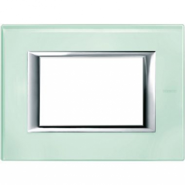 PLACCA 3P VETRO KRISTALL AXOLUTE - BTICINO HA4803VKA product photo Photo 01 3XL