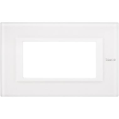 AXOLUTE PLACCA 4P VETRO BIANCO - BTICINO HA4804VBB - BTICINO HA4804VBB product photo Photo 01 3XL
