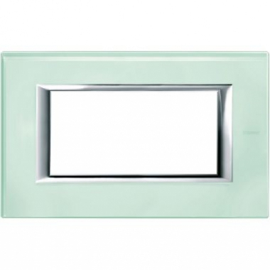 PLACCA 4 P VETRO KRISTALL AXOLUTE - BTICINO HA4804VKA product photo Photo 01 3XL