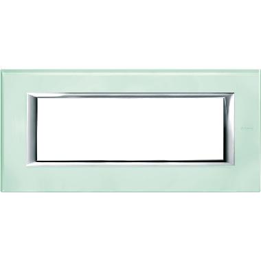 AXOLUTE - PLACCA 6P VETRO KRISTALL - BTICINO HA4806VKA product photo Photo 01 3XL