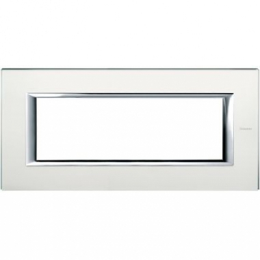 PLACCA RETTANGOLARE 6P SPECCHIO ACIDATO VETRO AXOLUTE - BTICINO HA4806VSA product photo Photo 01 3XL
