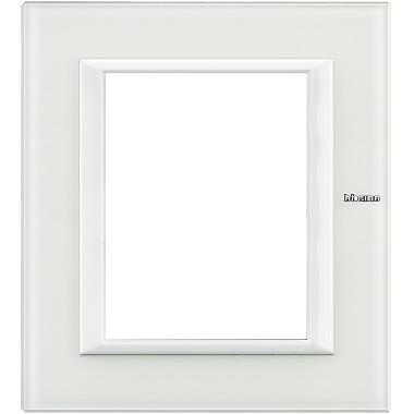 AXOLUTE - PLACCA 3+3P VETRO BIANCO - BTICINO HA4826VBB - BTICINO HA4826VBB product photo Photo 01 3XL