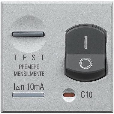 AXOLUTE - INTERRUTTORE MAGNETOTERMICO DIFFERENZIALE 1P+N 10A 10MA - BTICINO HC4305/10 product photo Photo 01 3XL