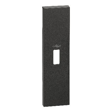 LIVING NOW COVER CONNETTORE USB 1 MODULO NERA K4285P KG10P - BTICINO KG10P product photo Photo 01 3XL