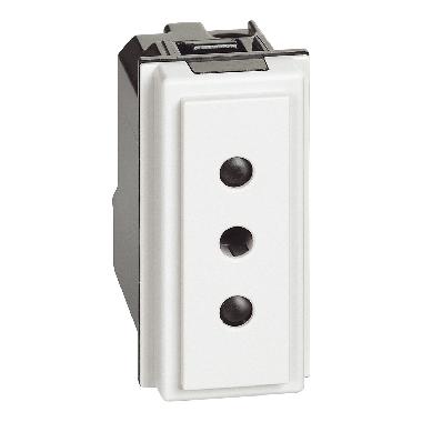 LIVING NOW PRESA 2P+T 10A 250VAC BIANCA - BTICINO KW4113 product photo Photo 01 3XL