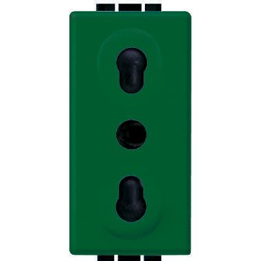 LIVING INT-PR.2P+T 10/16A BIPASSO VERDE - BTICINO L4180V - BTICINO L4180V product photo Photo 01 3XL