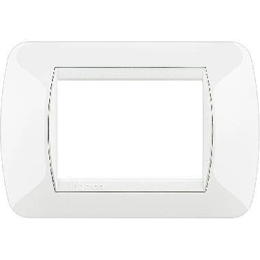 LIVING INTERNATIONAL PLACCA 3 MODULI BIANCA L4803BI NUOVA ORIGINALE - BTICINO L4803BI product photo Photo 01 3XL
