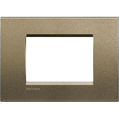 LIVING LIGHT - PLACCA 3P SQUARE LNA4803SQ - BTICINO LNA4803SQ product photo Photo 01 3XL
