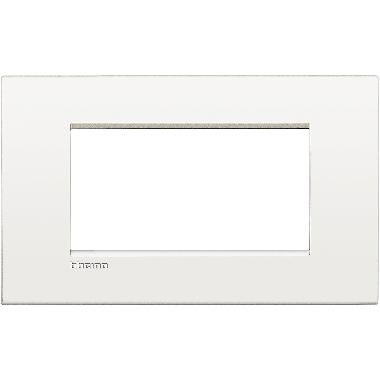 LIVING LIGHT PLACCA 4P BIANCO PURO AIR LNC4804BN - BTICINO LNC4804BN product photo Photo 01 3XL