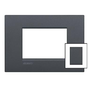 LL - PLACCA 3+3P ANTRACITE - BTICINO LNC4826AR - BTICINO LNC4826AR product photo Photo 01 3XL