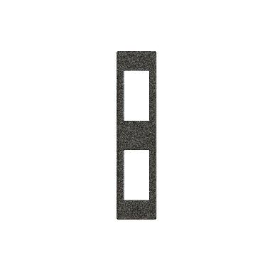 LL - PLACCA PROFILATO 1+1P ANTRACITE - BTICINO LND4812AR - BTICINO LND4812AR product photo Photo 01 3XL