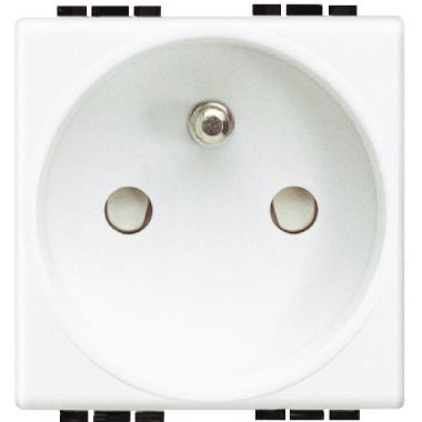 LIGHT-PRESA 2P+T 16A 250V STD.FRANCESE 2M - BTICINO N4142 - BTICINO N4142 product photo Photo 01 3XL