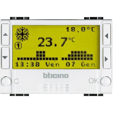 LIGHT - CRONOTERMOSTATO A BATTERIE BTICINO - BTICINO N4451 product photo Photo 01 3XL