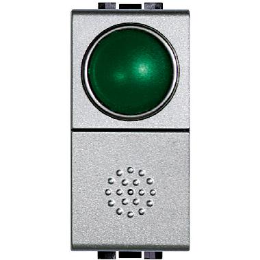 LIGHT TECH - PULSANTE + PORTALAMPADA VERDE - BTICINO NT4038V product photo Photo 01 3XL
