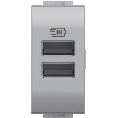 LL - CARICATORE USB TIPO A+A 1M TECH - BTICINO NT4191AA - BTICINO NT4191AA product photo Photo 01 3XL