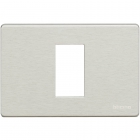 PLACCA 1 POSTO ALLUMINIO MATIX AVORIO MAGIC TT - BTICINO 503/1A/AL product photo