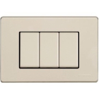 PLACCA 3 POSTI MÀTIX PER SCATOLA RETTANGOLARE - BTICINO 503/3A/R product photo